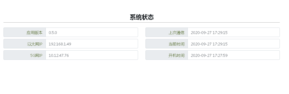 系统状态截图
